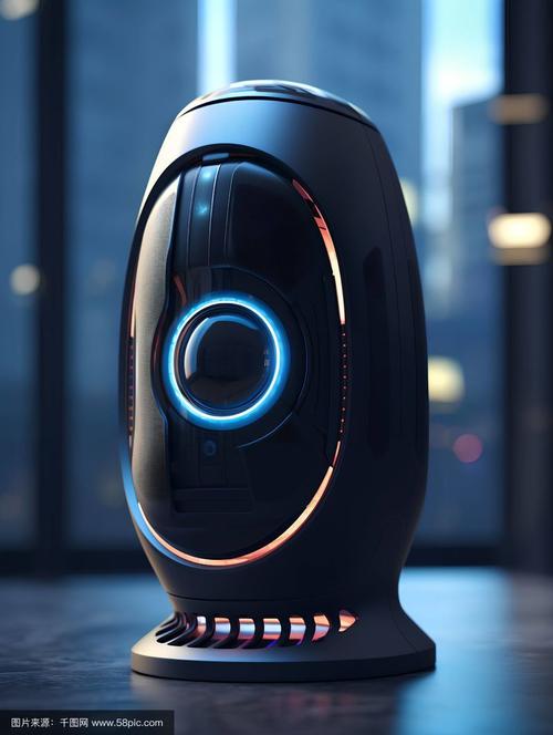 科技感蓝牙扬声器产品宣传图